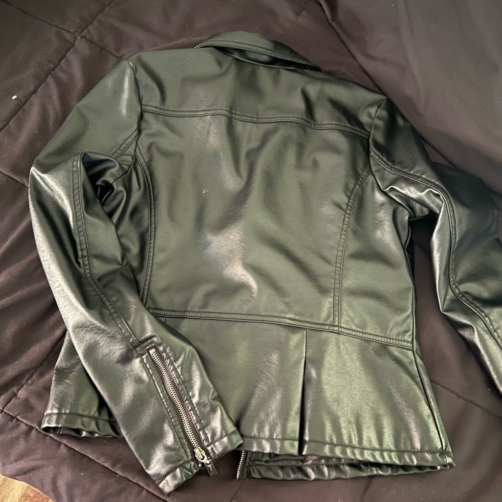 Black Faux Leather Jacket